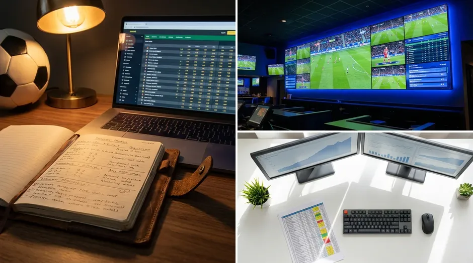 Arbeitsplatz eines Wettanalysten mit Quotenvergleich und Statistiken zur WM 2026